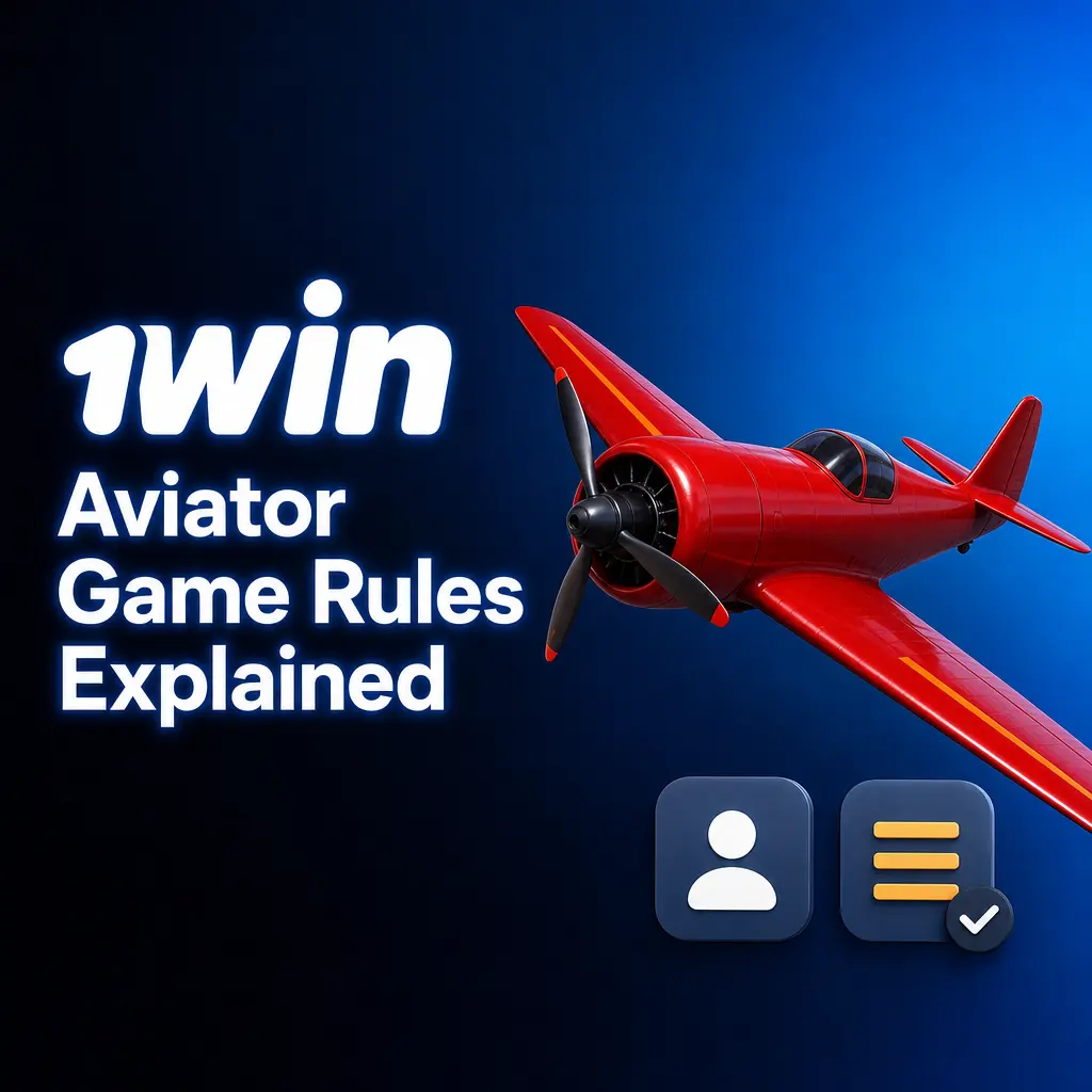 1win Aviator game rules showing plane multiplier climb, cash out timing, dual bets, and 97% RTP explained