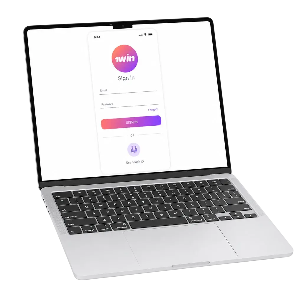 1win login page on official website and mobile app for Indian users to access sports betting and casino games