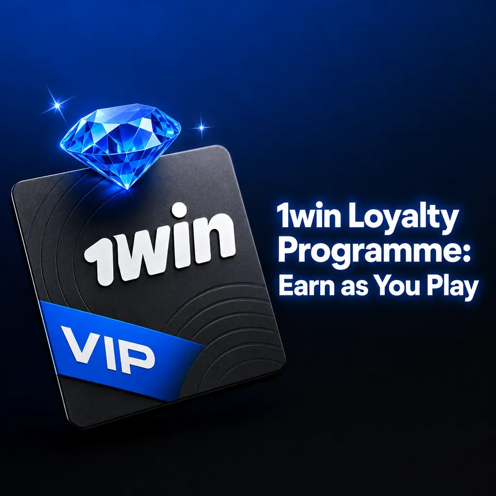 1win loyalty programme tiers showing coin rewards, cashback up to 30%, and VIP benefits for Indian players