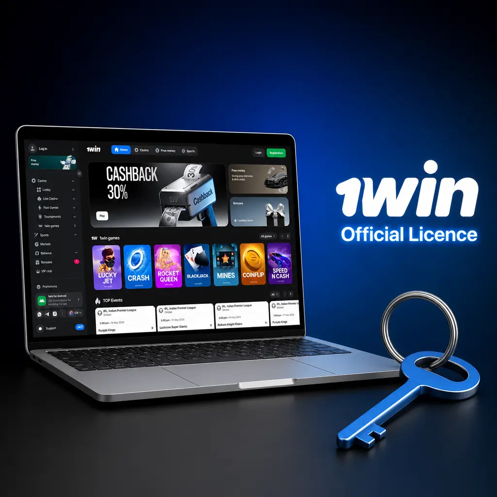 1win official Curaçao eGaming licence certificate number 8048/JAZ issued by Antillephone N.V. authority