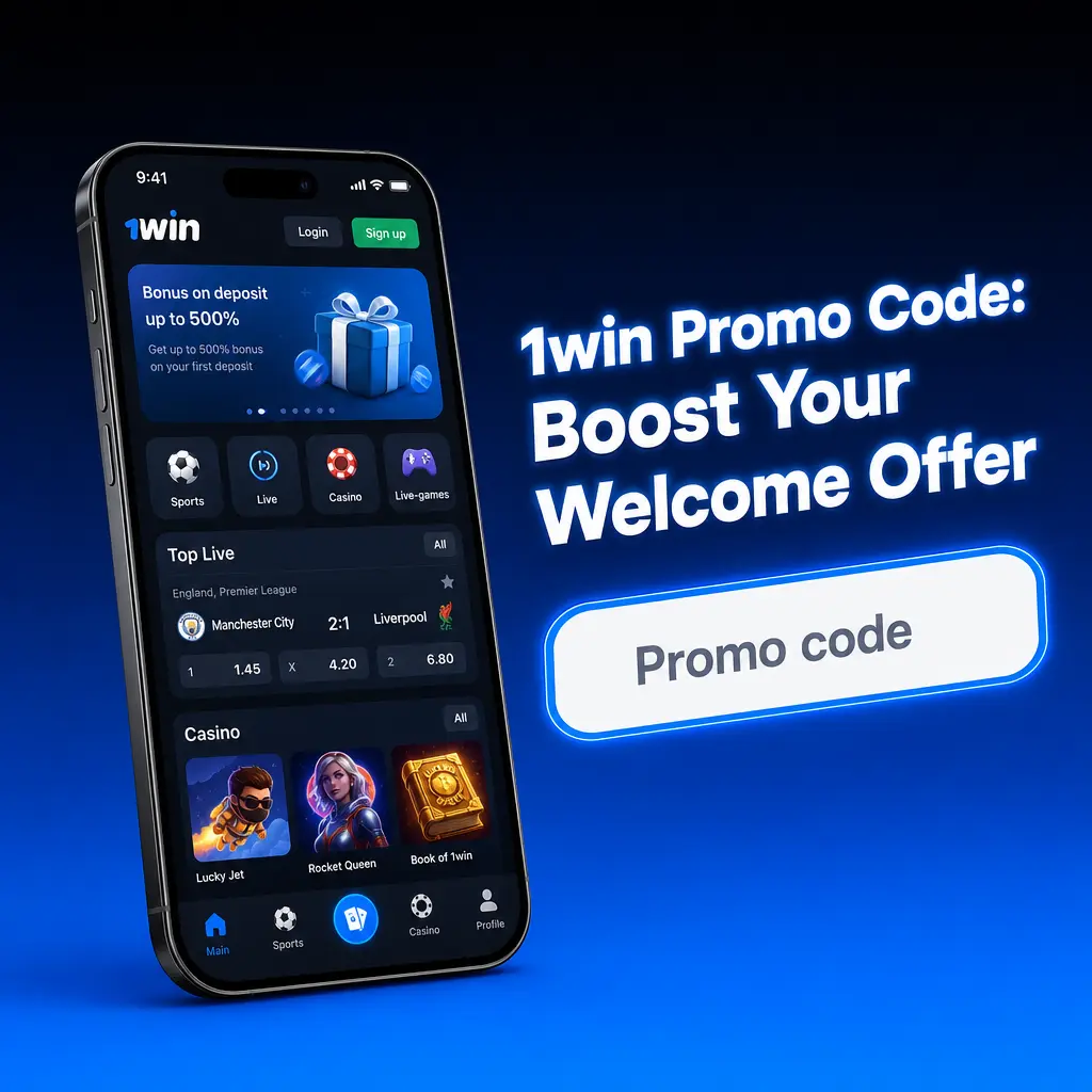 1win promo code 1WIN for Indian players offering 500% bonus up to 180,000 INR plus 500 free spins