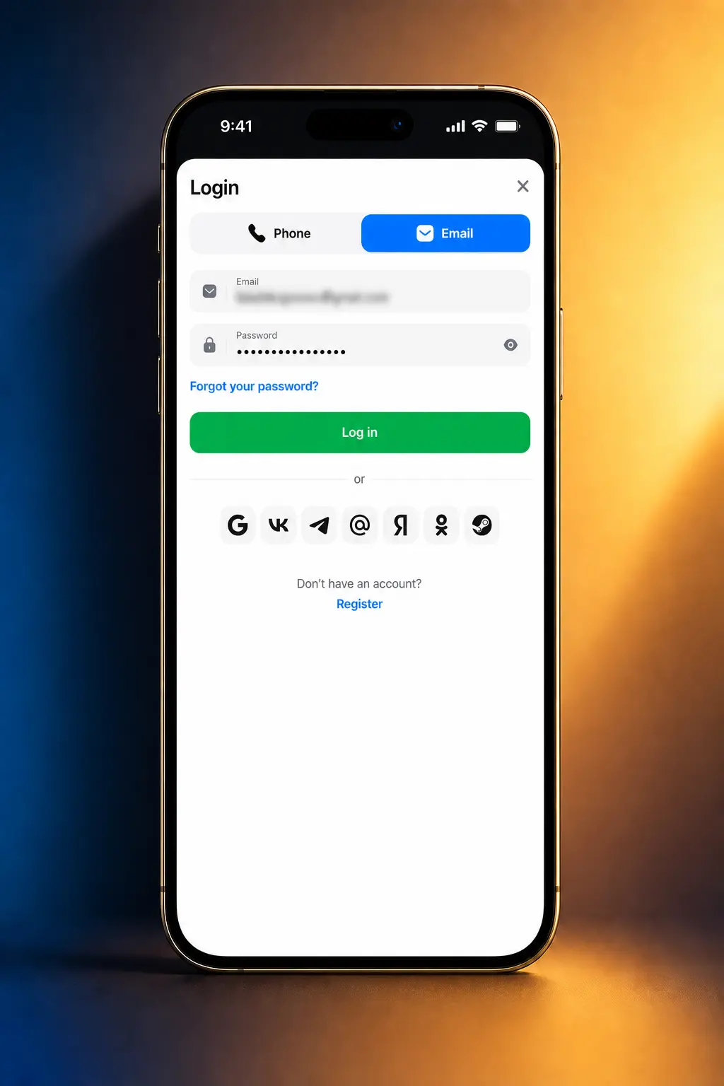 1win sign up registration form showing four-step process with phone, email, Google, and social media options for Indian users