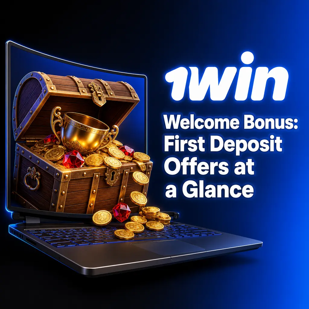 1win welcome bonus table showing 4 deposits with up to 500% bonus, ₹1,80,000 max, and 500 free spins