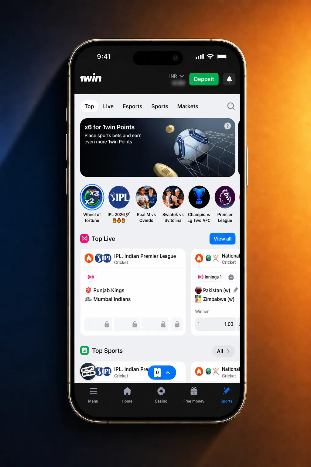 Step-by-step guide to placing a bet on the 1win app covering sports selection, odds, and bet confirmation in INR
