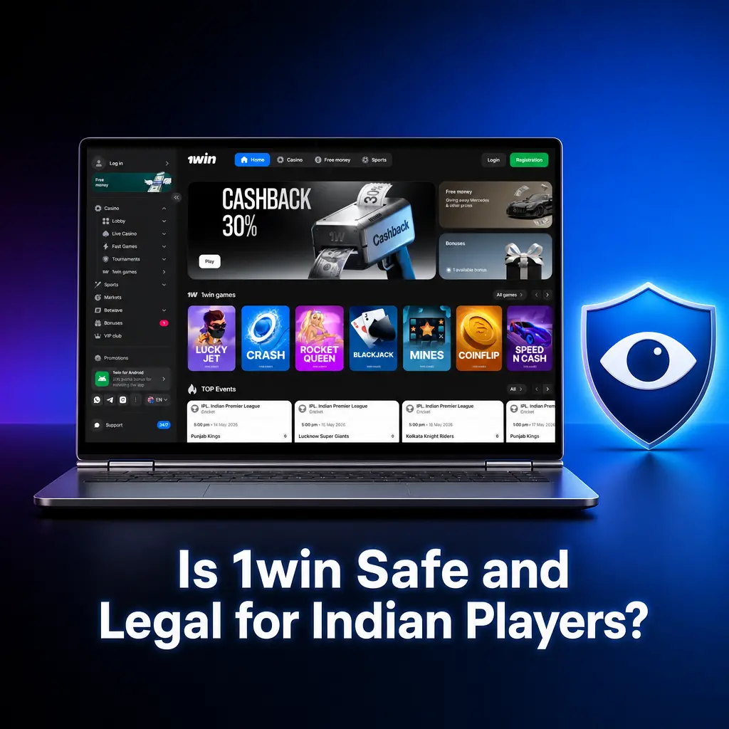 1win casino licence certificate with SSL encryption badge and responsible gaming tools for Indian players