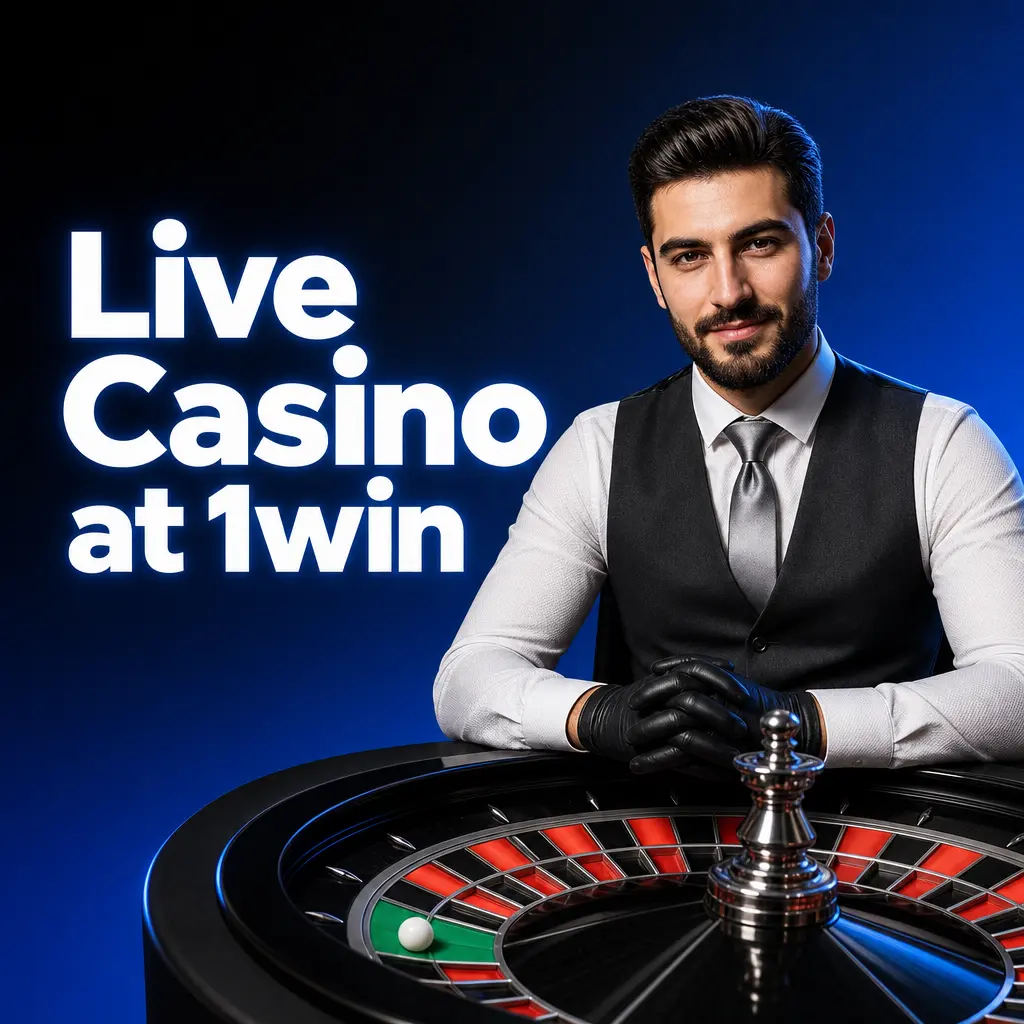 1win Live Casino with real dealers streaming HD video of roulette, blackjack, baccarat, Teen Patti and Andar Bahar tables