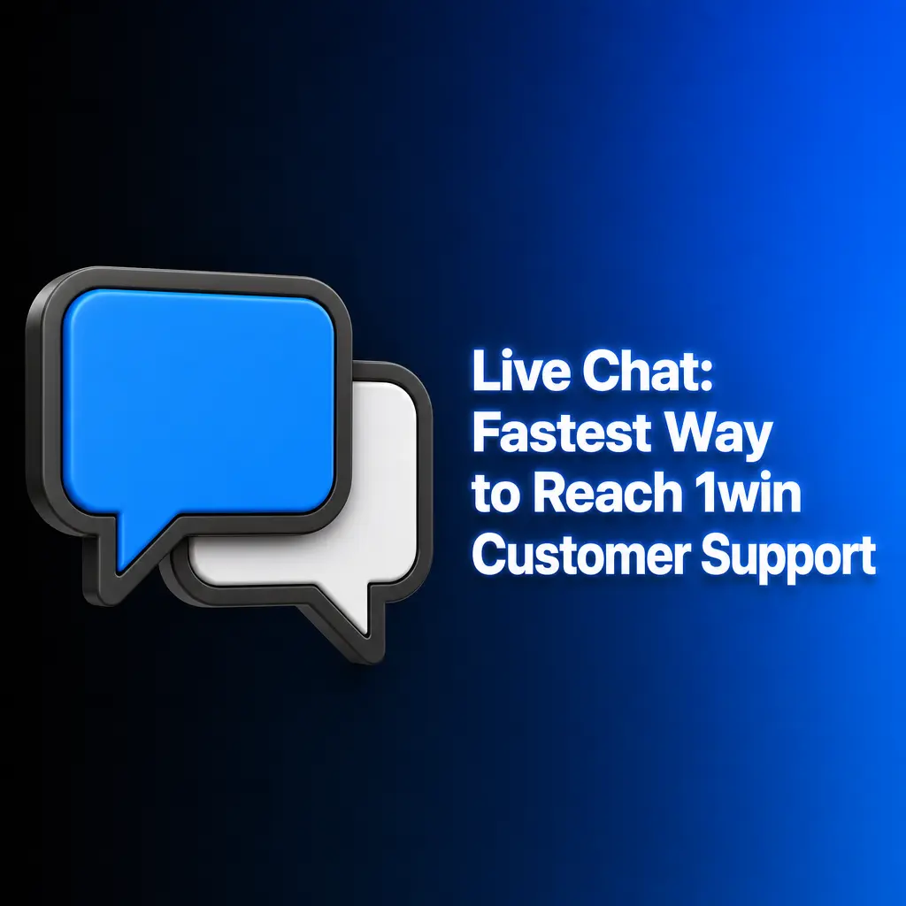 1win website live chat support icon accessible 24/7 for instant help with account, deposits, and betting issues
