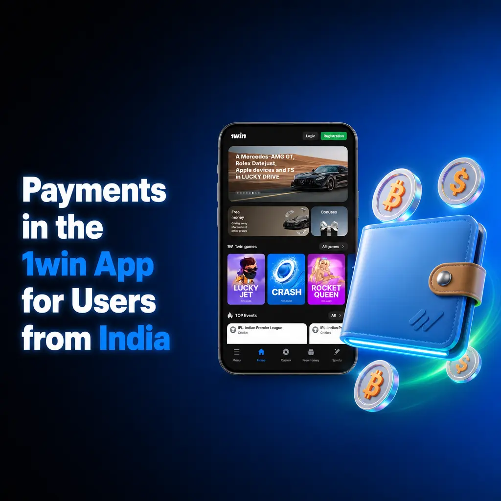 1win app payment methods for Indian users including UPI, PhonePe, PayTM, Google Pay, and crypto options