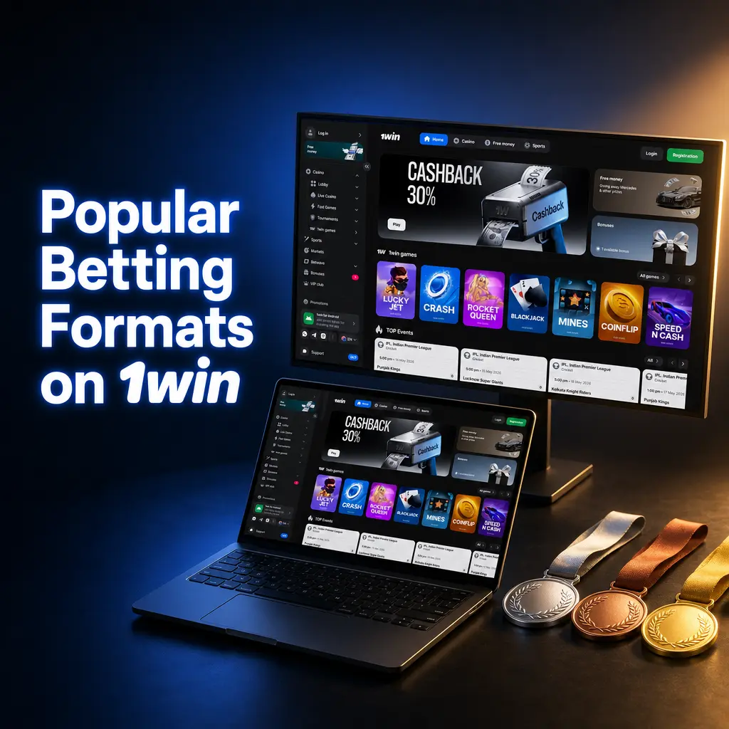 1win betting formats including live, pre-match, and multi-live options for cricket, football, and eSports